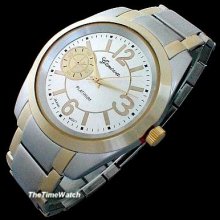 Two-tone Geneva Platinum Men's Watch Ge24sg