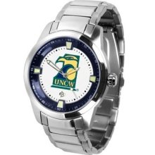 UNCW NC Wilmington Men's Stainless Steel Outdoor Watch