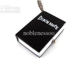 Unisex Death Note Book Gift Pocket Watch Quartz Pocket Watches Neckl