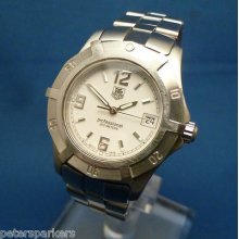 Unisex Stainless Steel Tag Heuer 2000 Professional Series Quartz Wristwatch