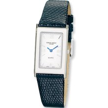 Unisex, White Dial Super Slim Watch by Charles Hubert