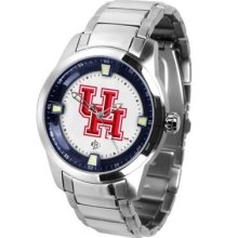 University of Houston Men's Stainless Steel Outdoor Watch