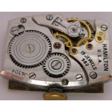 Used Hamilton 982 Watch 19 Jewels Movement For Part ...