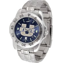 Utah State Aggies Sport Steel Band Ano-Chrome Men's Watch