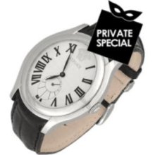 Versace Designer Men's Watches, Bond Street -Men's Black Crocodile Leather Watch