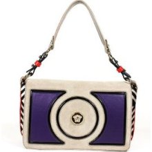 Versace Handbags Velvet And Leather Multi Color Dbfd094