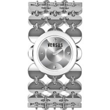 Versus by Versace Watch, Womens Paillettes Stainless Steel Bracelet 25