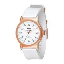 Vestal Alpha Bravo PU Watch - White / Rosegold / White