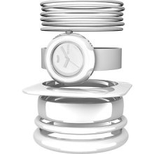 Vestal The Set Watch Women's White White White White Bangles In Box List $70