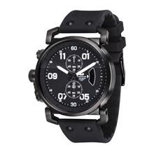 Vestal USS Observer Chrono Watch - Black / Brushed Black / Black / Lum