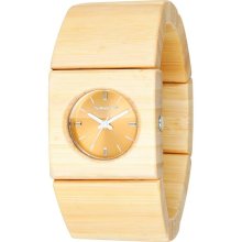 Vestal Womens Rosewood Slim Analog Resin Watch - Light Bracelet - Light Dial - RWS3W02