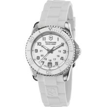 Victorinox Swiss Army Maverick Gs White Rubber Strap Women's Watch 241492