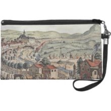 View of the north of Vienna with the Schlos Hernal Wristlet Clutches