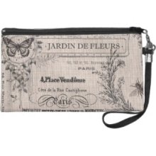 Vintage French Garden wristlet