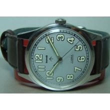 Vintage Hmt Military Winding 17j Used Gc15733 Wrist Watch Luminous Y235 Antique