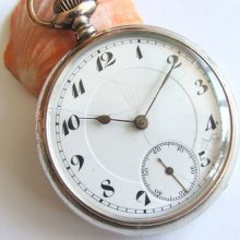 Vintage Junghans Open Face Lever Escapement Pocket Watch