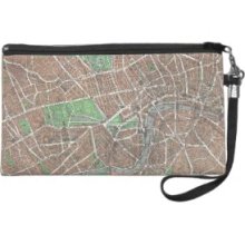 Vintage Map of London (1923) Wristlet