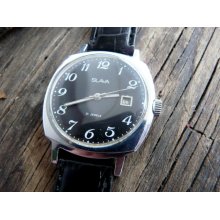 Vintage Mens Watch SLAVA/ Russian VintageMens Watch SLAVA / Mechanical watch / USSR / Soviet Union