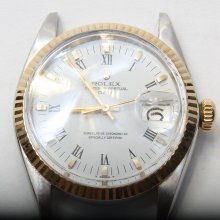 Vintage Rolex Men's Chronometer Oyster Perpetual Date 18K Gold Oyster