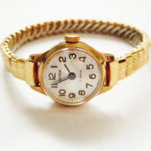 Vintage Russian Gold Plated Lady's Watch SEKONDA