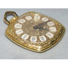 Vintage Sovereign Ornate Gold Plated Swiss Made Pocketwatch Pocket Watch