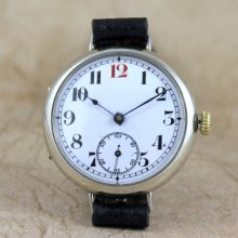 Vintage Trench Watch - Circa 1916 - Swiss Made - Mechanical Wind Up Watch - Gents Watch - WW1 Era