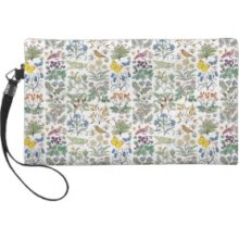 Voysey Apothecary Garden Pattern Wristlet