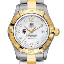 W & M TAG Heuer Watch - Women's Two-Tone Aquaracer w/ Diamond