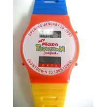 Walt Disney Mickeys Toontown Plastic Digital Watch