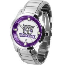 Weber State University Men's Stainless Steel Outdoor Watch