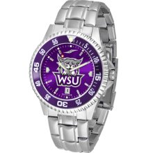 Weber State Wildcats Competitor AnoChrome Steel Band Watch