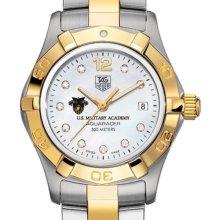 West Point TAG Heuer Watch - Women's 2-Tone Aquaracer w/ Diamond Dial