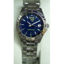 West Virginia Mountaineers Fossil Three Hand Date Watch