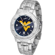 West Virginia Mountaineers WVU Mens Steel Anochrome Watch