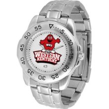 Western Kentucky University Men's Stainless Steel Logo Watch