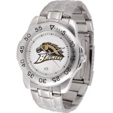 Western Michigan Broncos Sport Steel Band Men's Watch