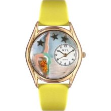 Whimsical Watches C-0810004 Whimsical Womens Gymnastics Red Leather Watch