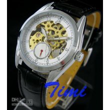 Wholesale 2013 Hotsale Men Automatic Mechanical Wrist Watch Leather