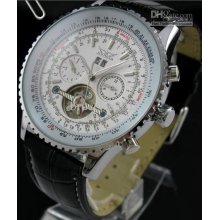 Wholesale Leather Jaragar Dive Watch Men Mechanical Tourbillion Mens