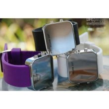 Wholesale - Led Mirror Watch Sport Jelly Watches Silicone Led Digita