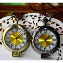 Wholesale - Retro Bronze Pocket Watch Size L Pointer Quartz Antique