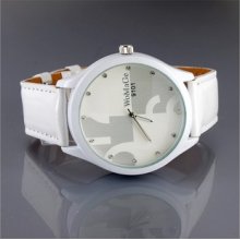 Womage 9101 Women's Stainless Steel Dial Ladies Quartz Wrist Watch White