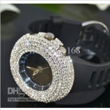 Woman Diamonds Watch Bling Bling Fashion Luxury Ladies Watch Colors