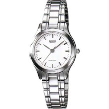 Womens Casio Quartz Stainless Steel Water Resistant Dress Watch Ltl-1275d-7a