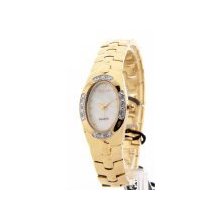 Women's croton diamond gold tone watch cn207294ylrd