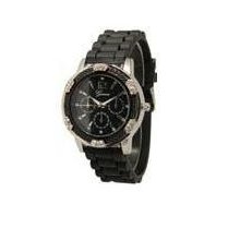 Women's Geneva Chronograph Silicone Rubber Crystal Bling Fashion Designer Watch