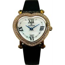 Women's Gold Tone Toledo Heart Dress Mother Of Pearl Dial Strap