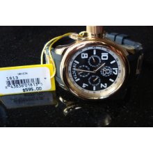 Womens Invicta Special Edition 18 K Gold Plated Chrono Russian Diver Msrp $595