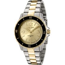 Women's Light Gold Dial Two Tone Stainless Steel ...