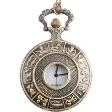 Women's Little Boy Alloy Analog Quartz Pocket Watch (Bronze)